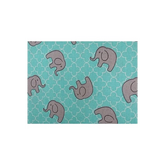 Fabric Creations Aqua Elephant 100% Cotton
